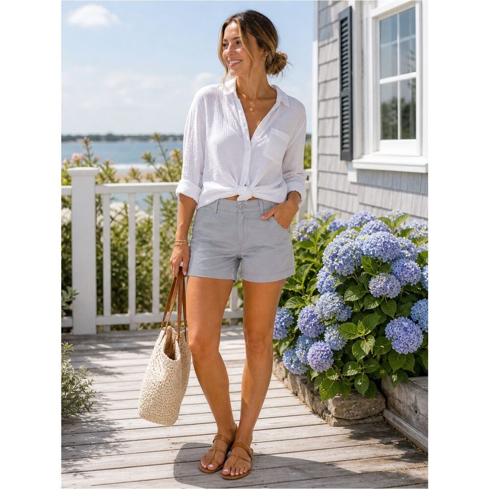 J. Crew Chino Classic Twill Grey Shorts